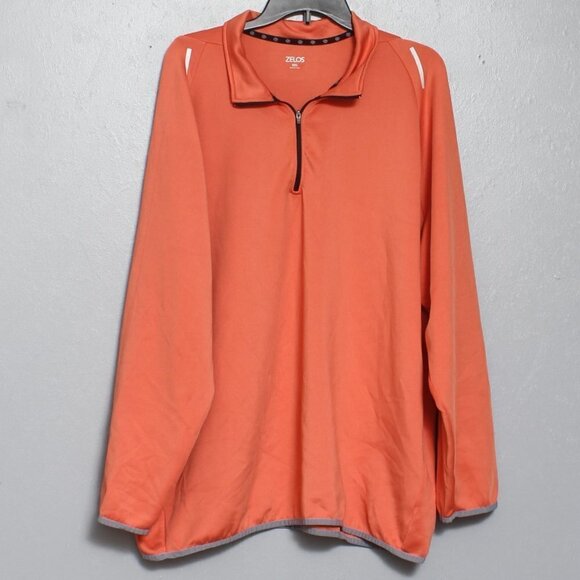 Zelos burnt orange 1/4 zip performance pullover - Picture 1 of 4